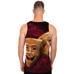 Comedy And Tragedy Theater Masks Print Men's Tank Top