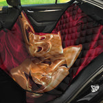 Comedy And Tragedy Theater Masks Print Pet Car Back Seat Cover
