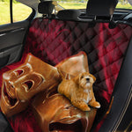 Comedy And Tragedy Theater Masks Print Pet Car Back Seat Cover