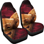 Comedy And Tragedy Theater Masks Print Universal Fit Car Seat Covers