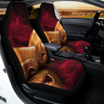 Comedy And Tragedy Theater Masks Print Universal Fit Car Seat Covers