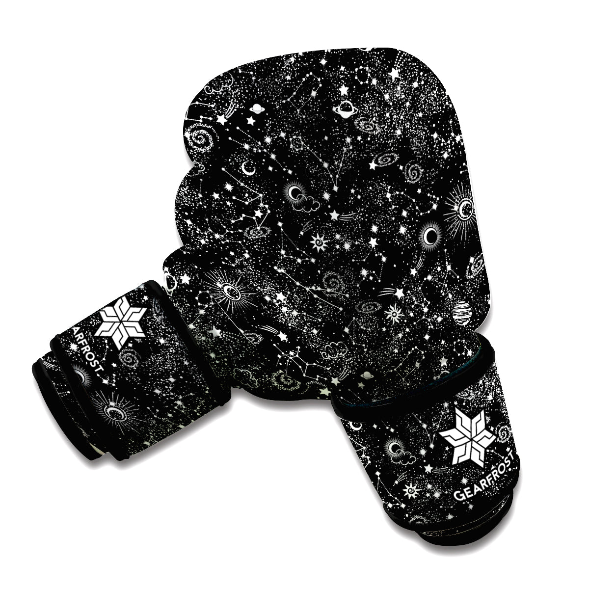 Constellation Galaxy Pattern Print Boxing Gloves