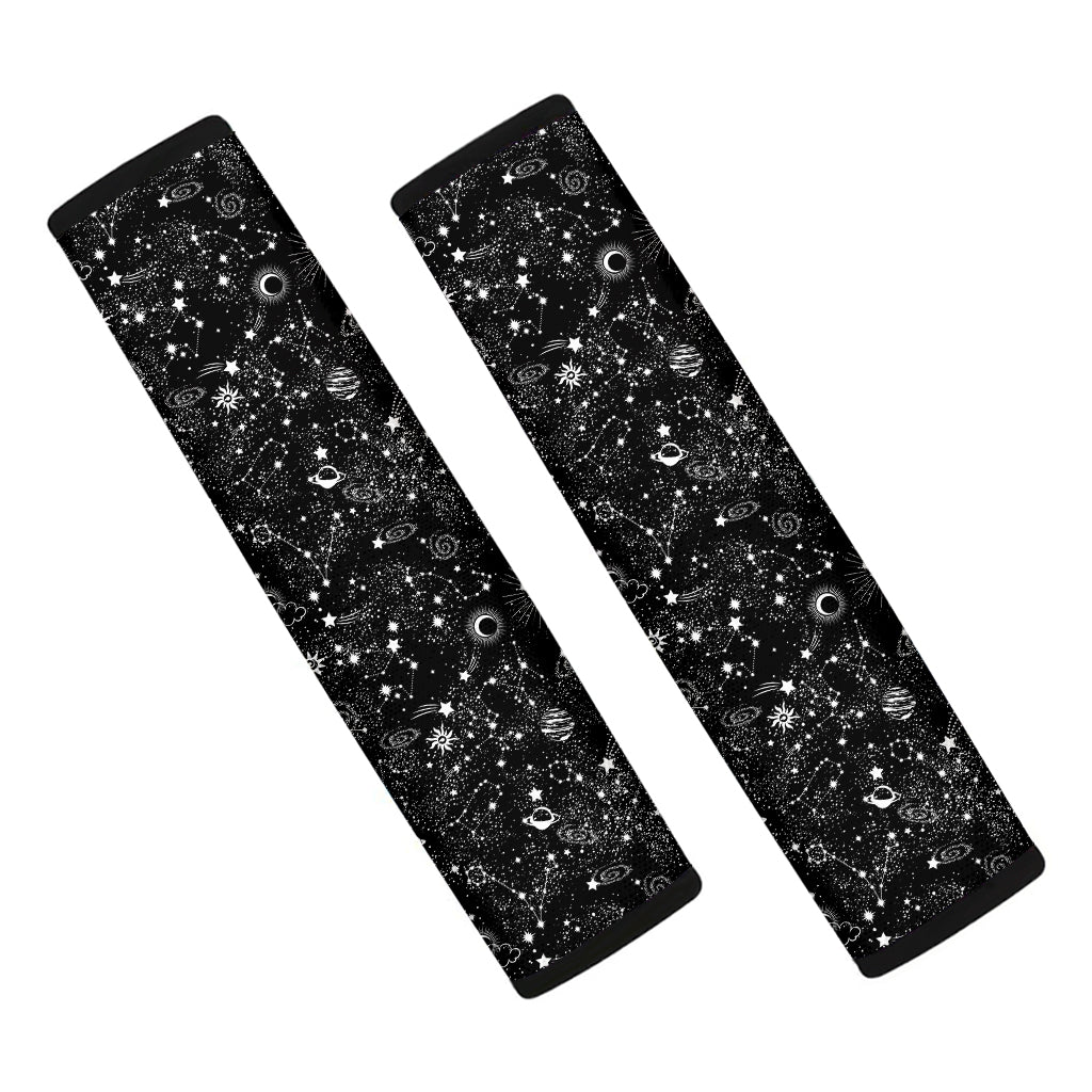Constellation Galaxy Pattern Print Car Seat Belt Covers