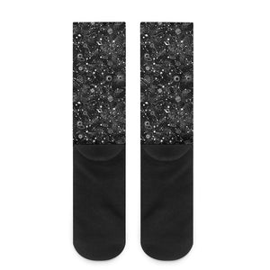 Constellation Galaxy Pattern Print Crew Socks