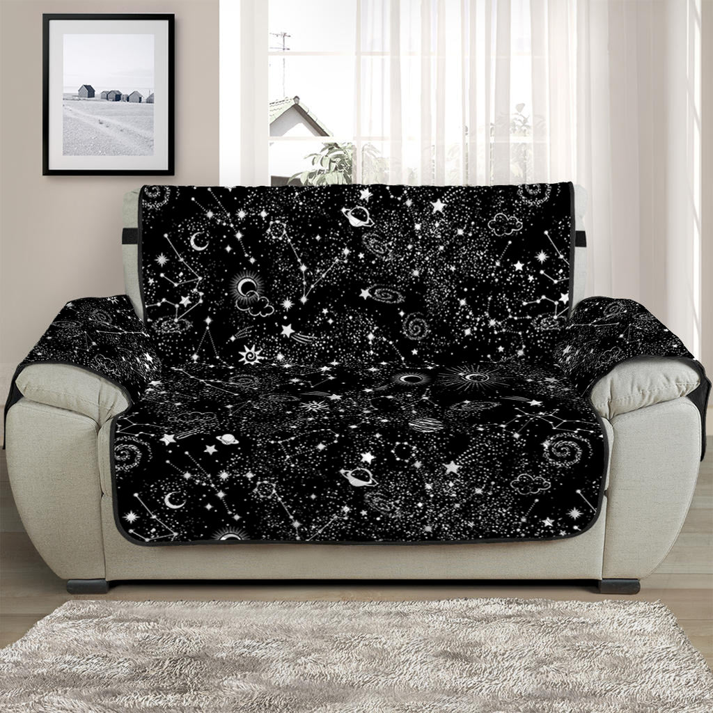 Constellation Galaxy Pattern Print Half Sofa Protector