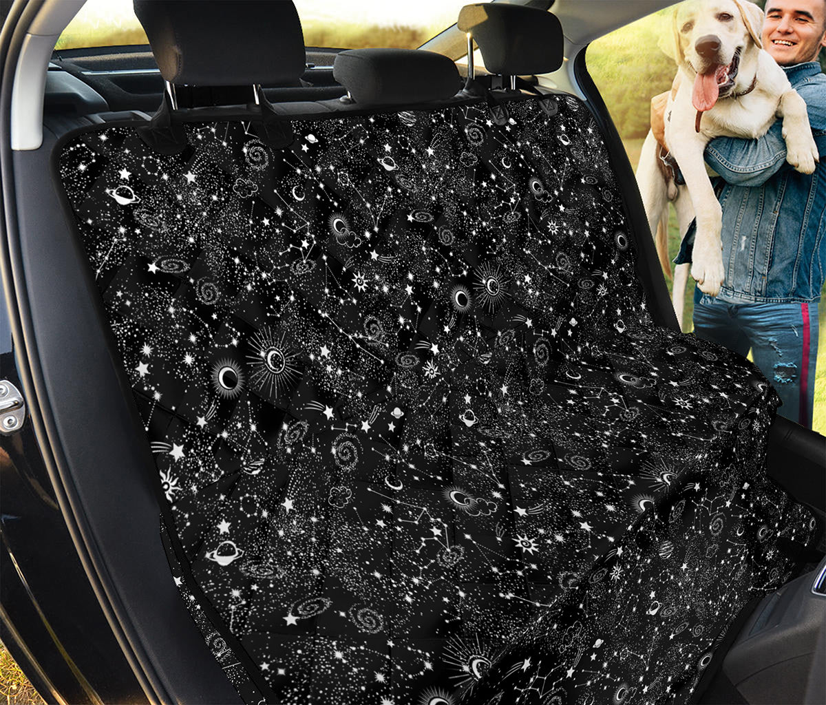 Constellation Galaxy Pattern Print Pet Car Back Seat Cover