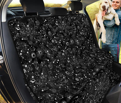 Constellation Galaxy Pattern Print Pet Car Back Seat Cover
