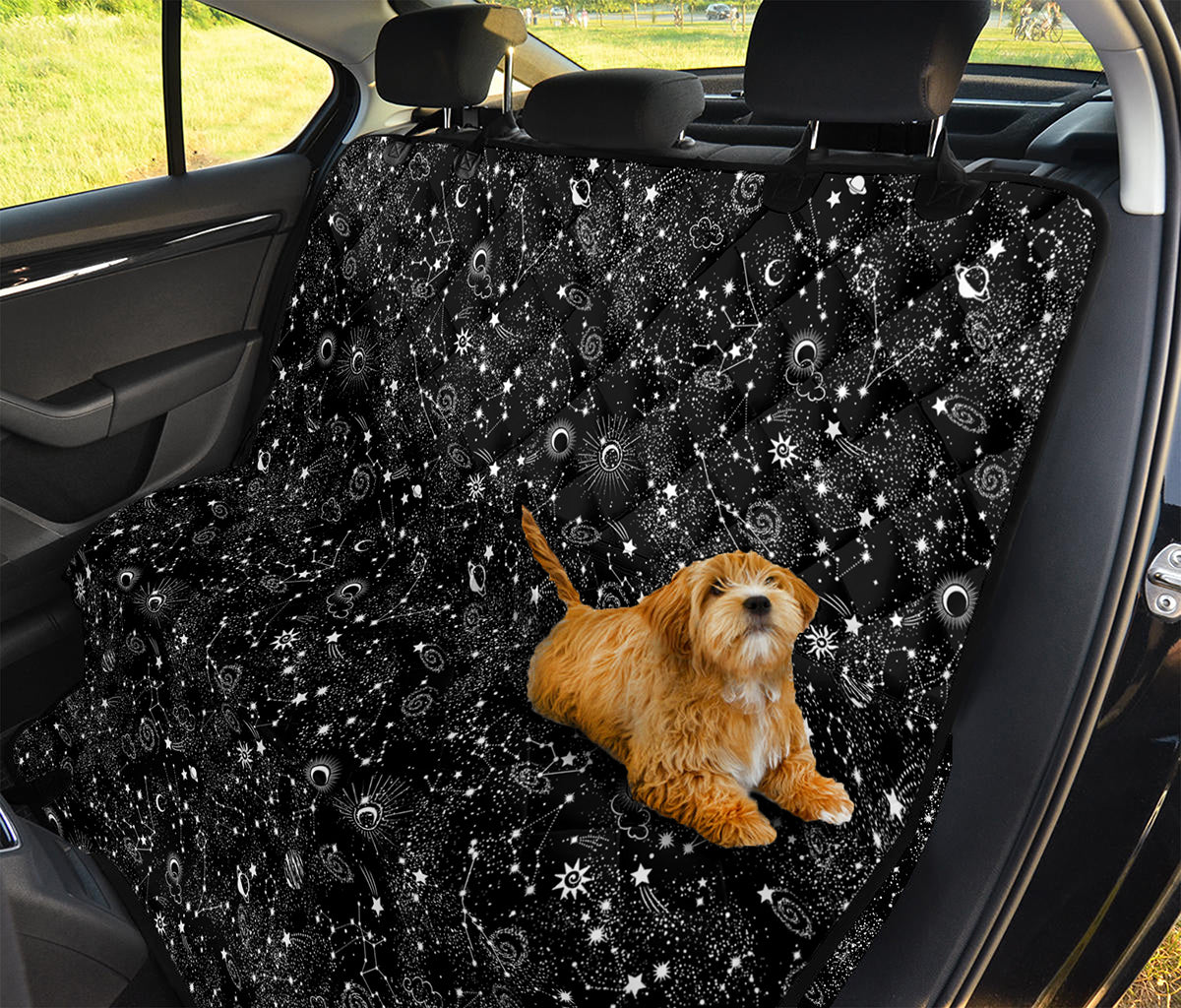 Constellation Galaxy Pattern Print Pet Car Back Seat Cover