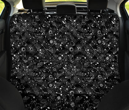 Constellation Galaxy Pattern Print Pet Car Back Seat Cover