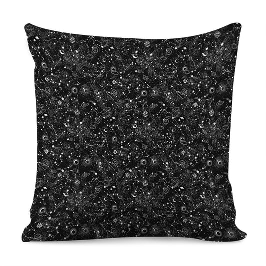 Constellation Galaxy Pattern Print Pillow Cover