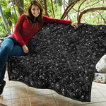 Constellation Galaxy Pattern Print Quilt