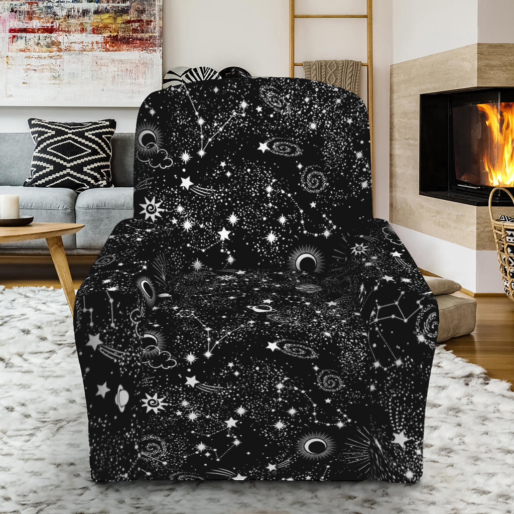 Constellation Galaxy Pattern Print Recliner Slipcover