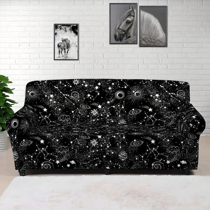 Constellation Galaxy Pattern Print Sofa Cover