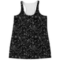 Constellation Galaxy Pattern Print Women's Racerback Tank Top