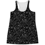 Constellation Galaxy Pattern Print Women's Racerback Tank Top