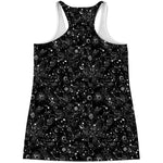 Constellation Galaxy Pattern Print Women's Racerback Tank Top
