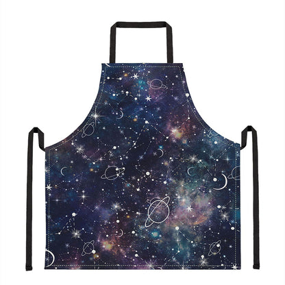 Constellation Galaxy Space Print Apron