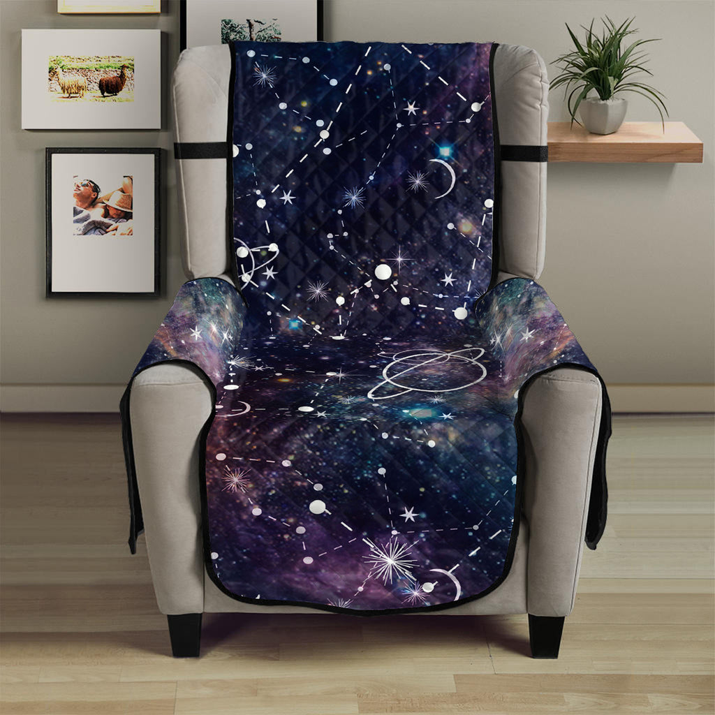 Constellation Galaxy Space Print Armchair Protector