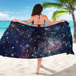 Constellation Galaxy Space Print Beach Sarong Wrap