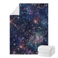 Constellation Galaxy Space Print Blanket