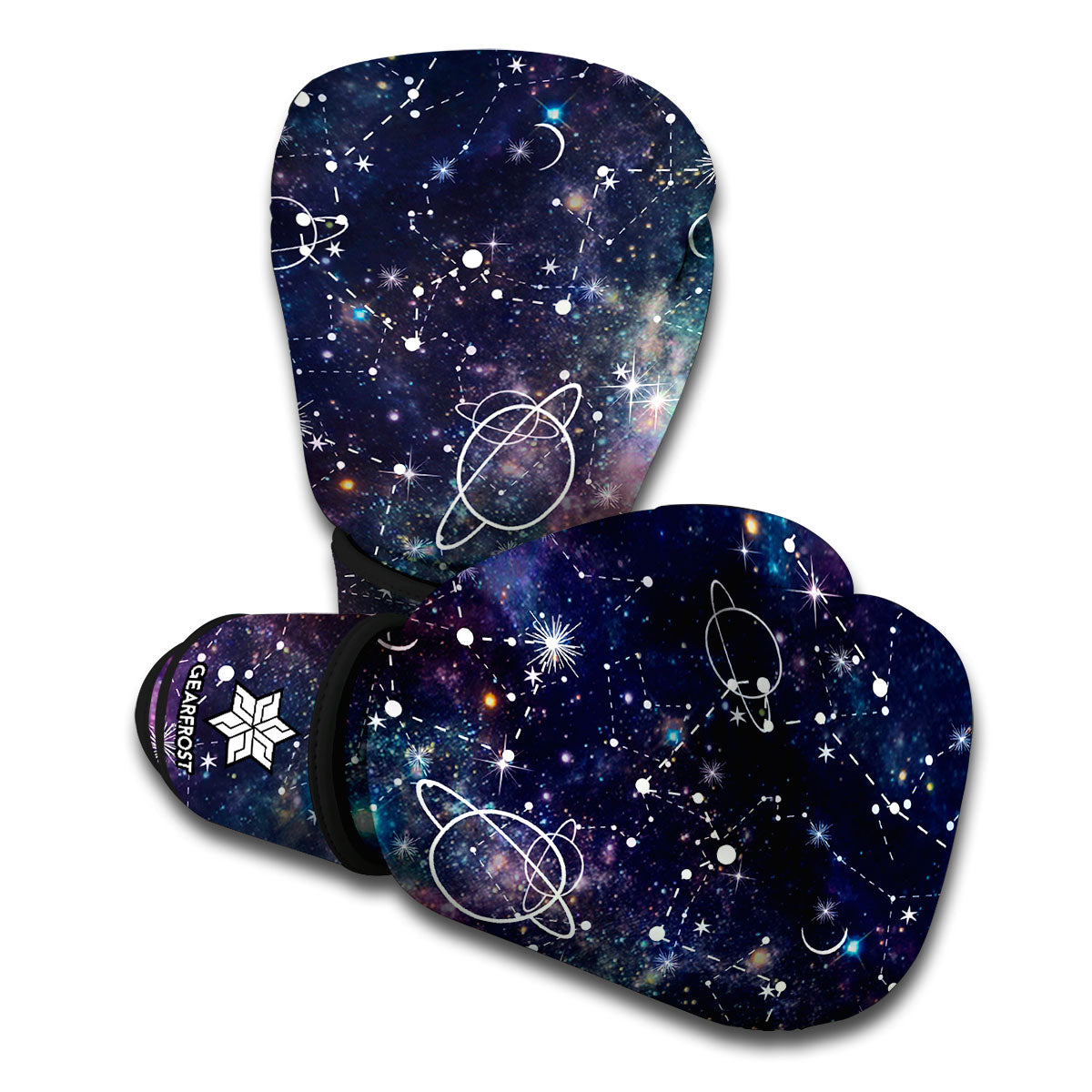 Constellation Galaxy Space Print Boxing Gloves