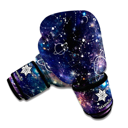 Constellation Galaxy Space Print Boxing Gloves