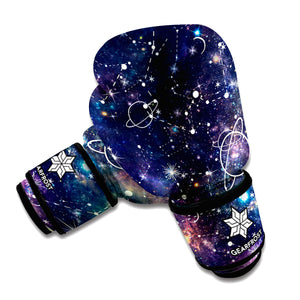 Constellation Galaxy Space Print Boxing Gloves
