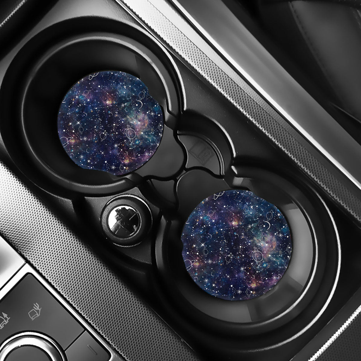 Constellation Galaxy Space Print Car Coasters