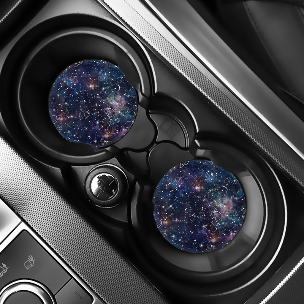 Constellation Galaxy Space Print Car Coasters