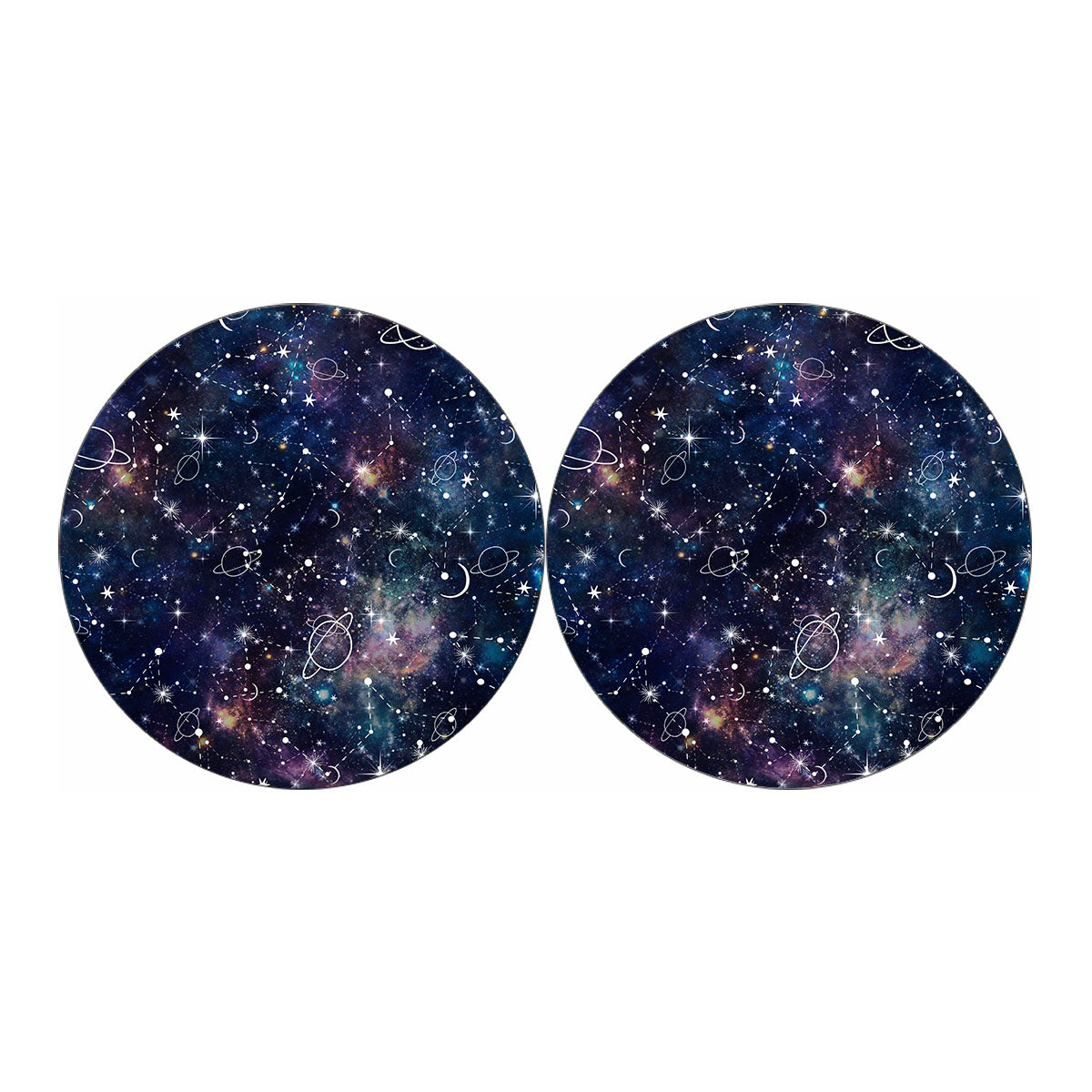 Constellation Galaxy Space Print Car Coasters