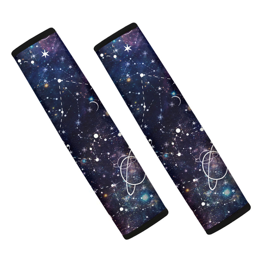 Constellation Galaxy Space Print Car Seat Belt Covers