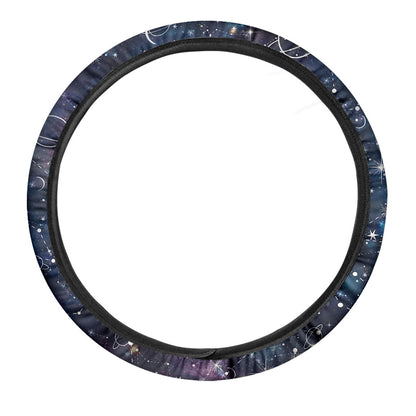Constellation Galaxy Space Print Car Steering Wheel Cover