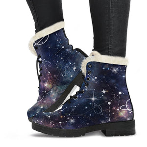 Constellation Galaxy Space Print Comfy Boots GearFrost