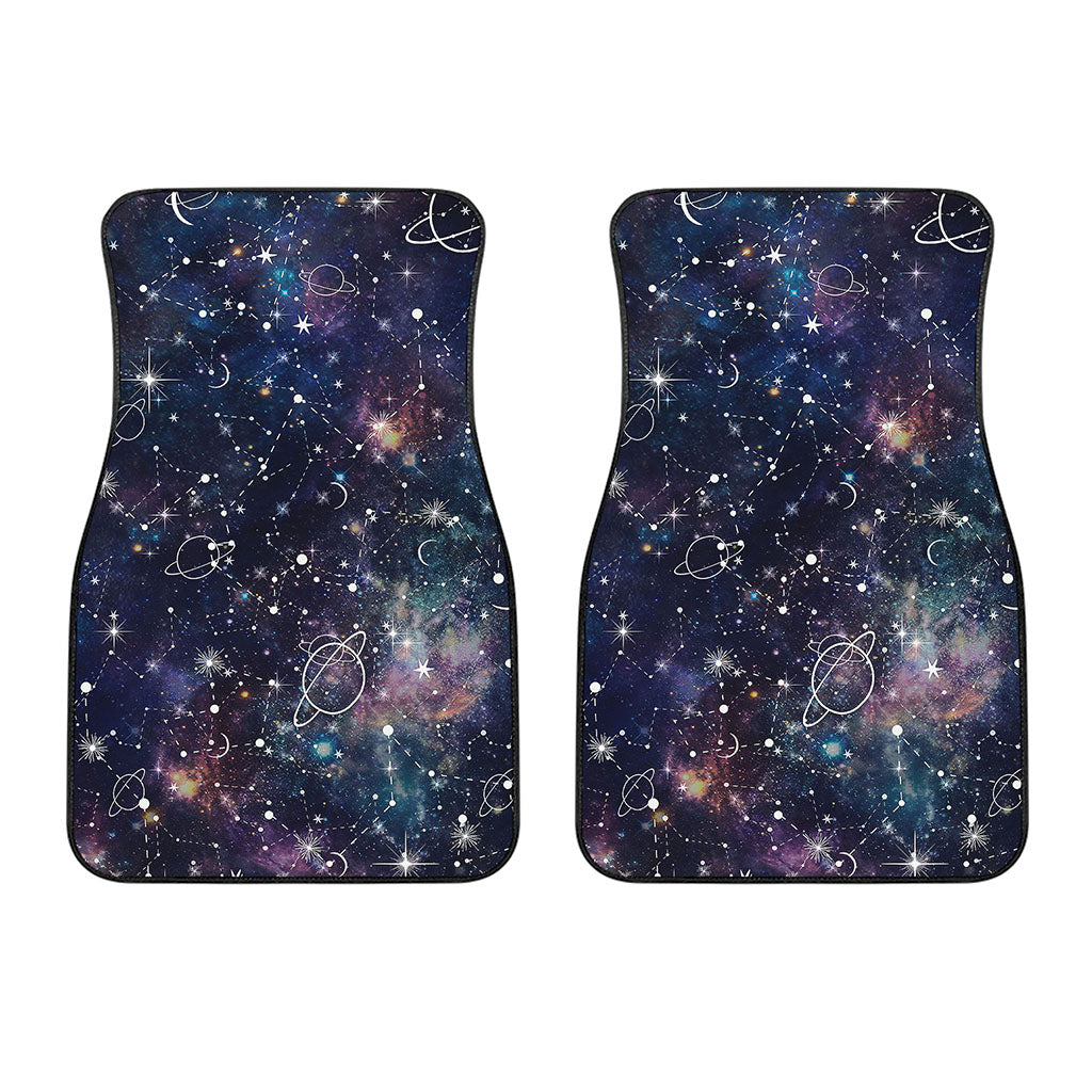 Constellation Galaxy Space Print Front Car Floor Mats