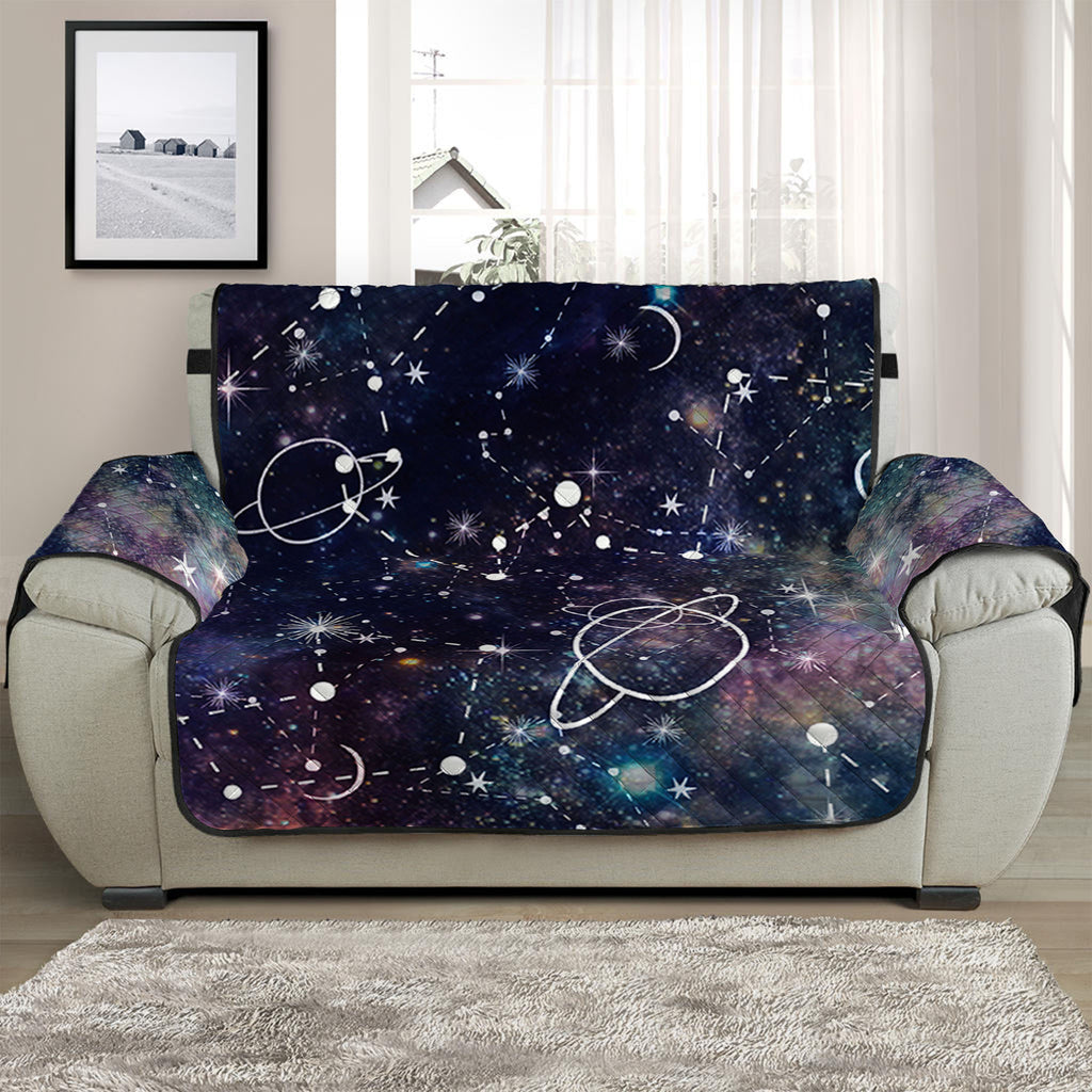Constellation Galaxy Space Print Half Sofa Protector