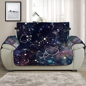 Constellation Galaxy Space Print Half Sofa Protector