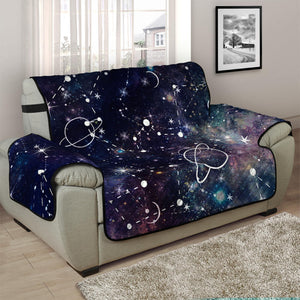 Constellation Galaxy Space Print Half Sofa Protector