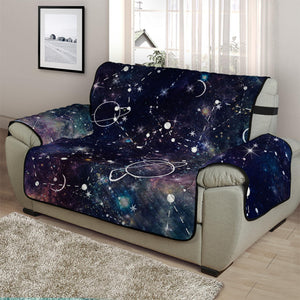 Constellation Galaxy Space Print Half Sofa Protector