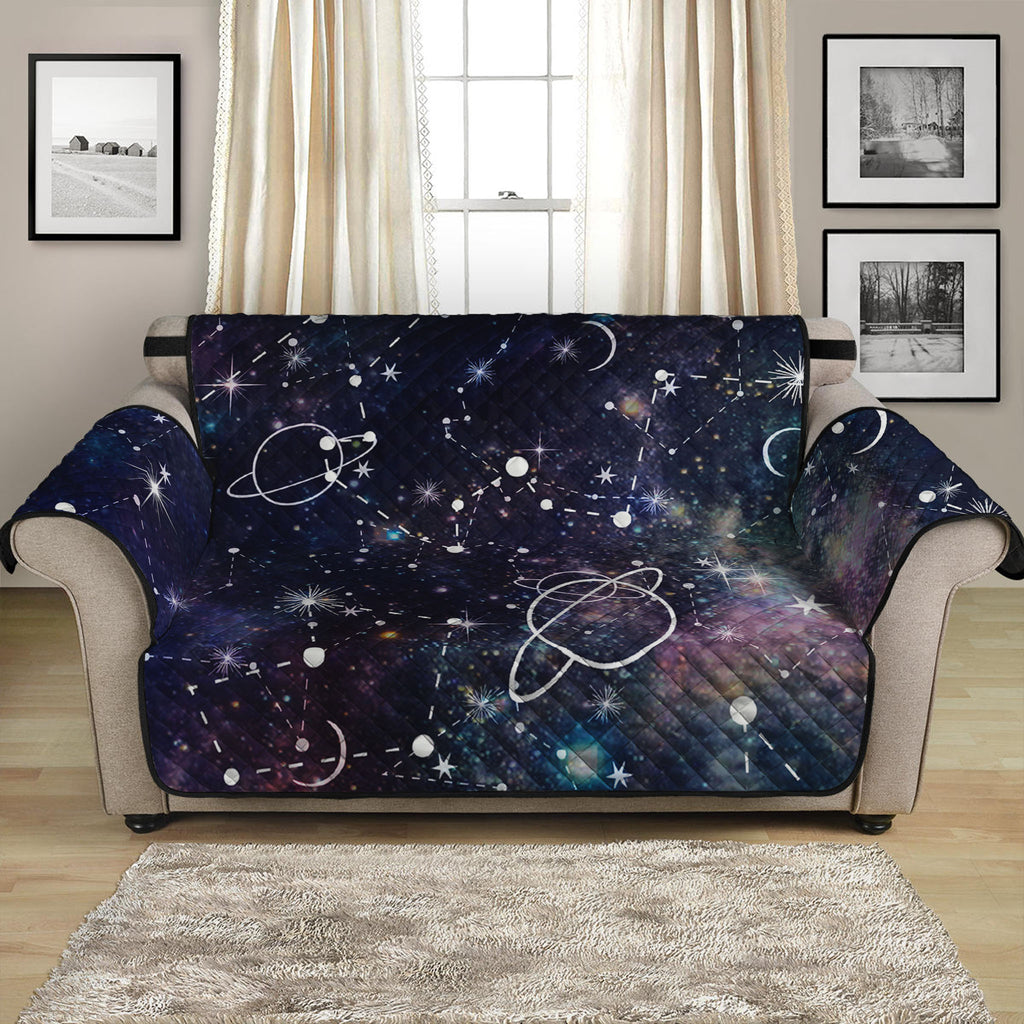 Constellation Galaxy Space Print Loveseat Protector