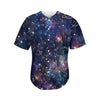 Constellation Galaxy Space Print Men's Baseball Jersey