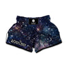 Constellation Galaxy Space Print Muay Thai Boxing Shorts