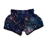 Constellation Galaxy Space Print Muay Thai Boxing Shorts