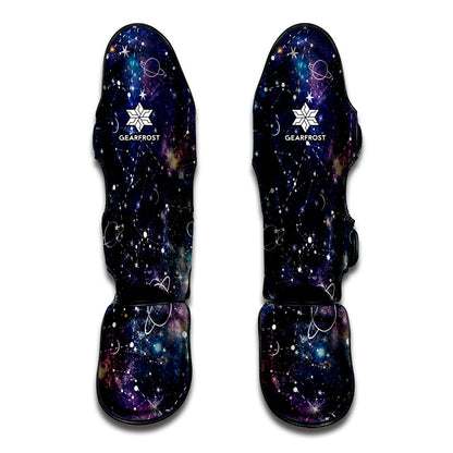 Constellation Galaxy Space Print Muay Thai Shin Guard