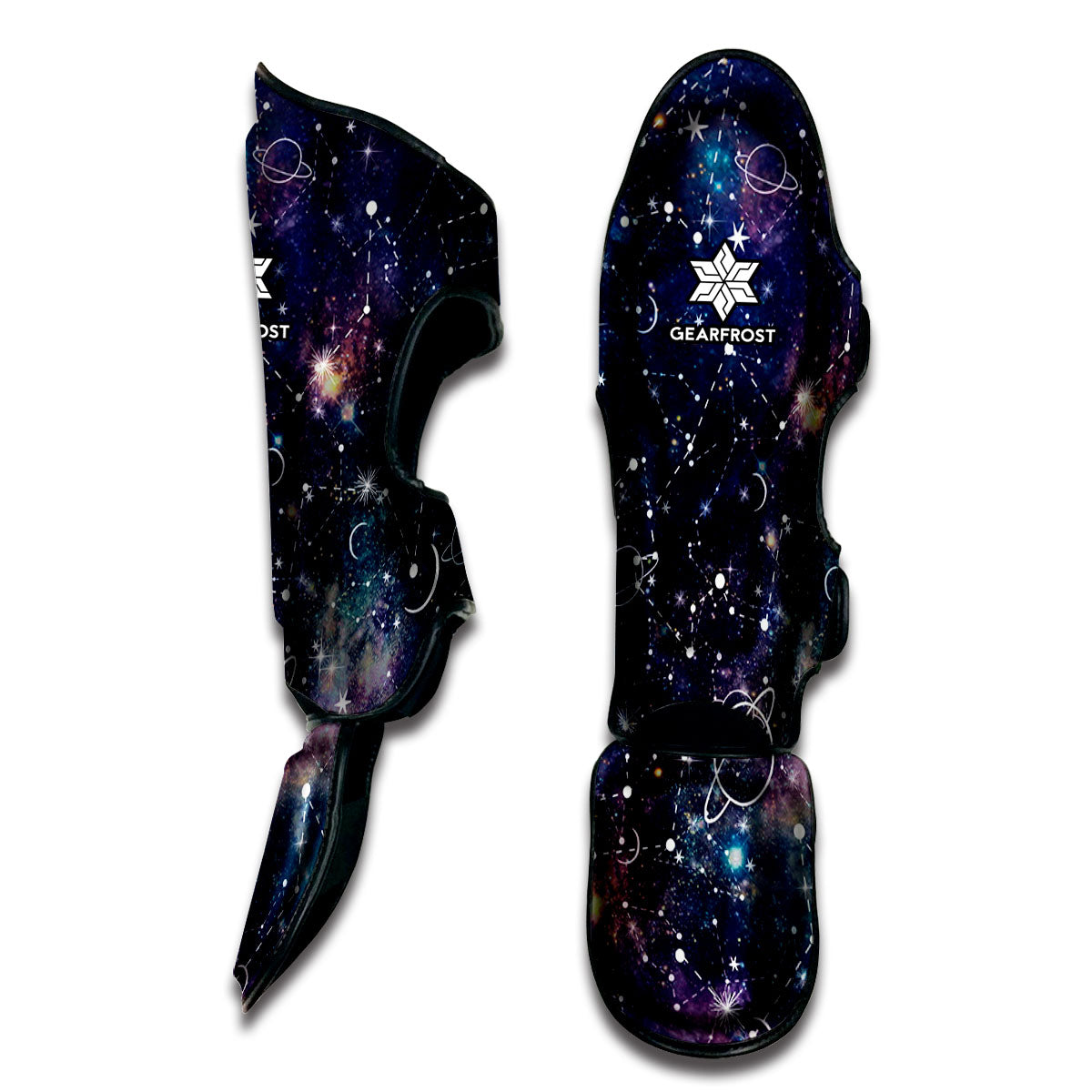 Constellation Galaxy Space Print Muay Thai Shin Guard