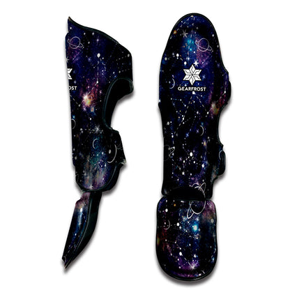 Constellation Galaxy Space Print Muay Thai Shin Guard