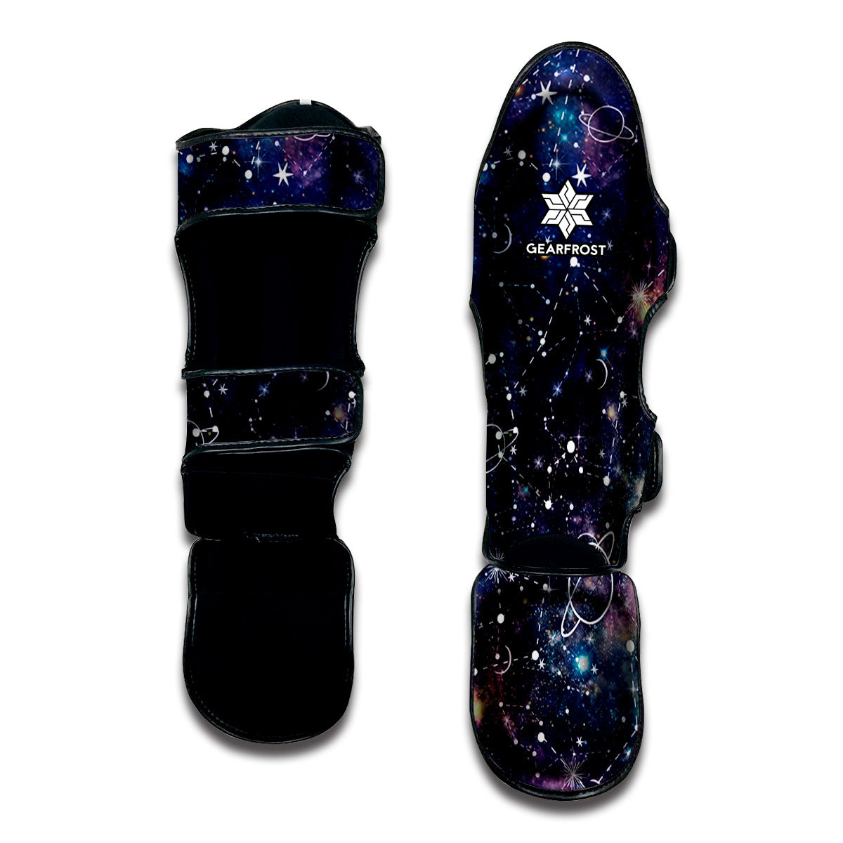 Constellation Galaxy Space Print Muay Thai Shin Guard