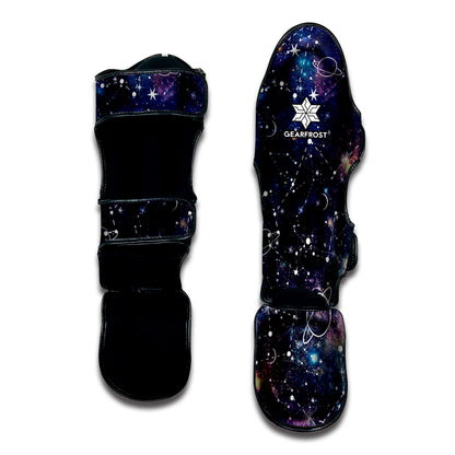 Constellation Galaxy Space Print Muay Thai Shin Guard