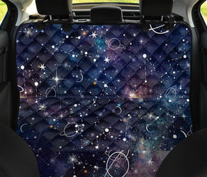 Constellation Galaxy Space Print Pet Car Back Seat Cover