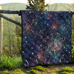 Constellation Galaxy Space Print Quilt