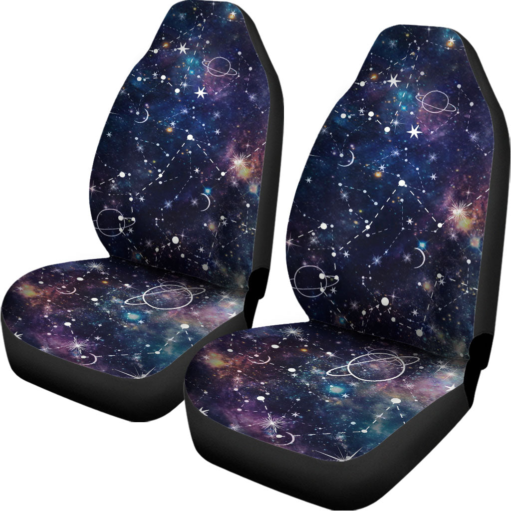 Constellation Galaxy Space Print Universal Fit Car Seat Covers